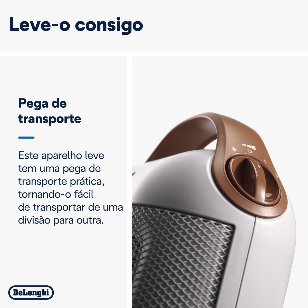 Aquecedor Cerâmico De'Longhi HFX30C18.IW de 1800 W - Branco 5