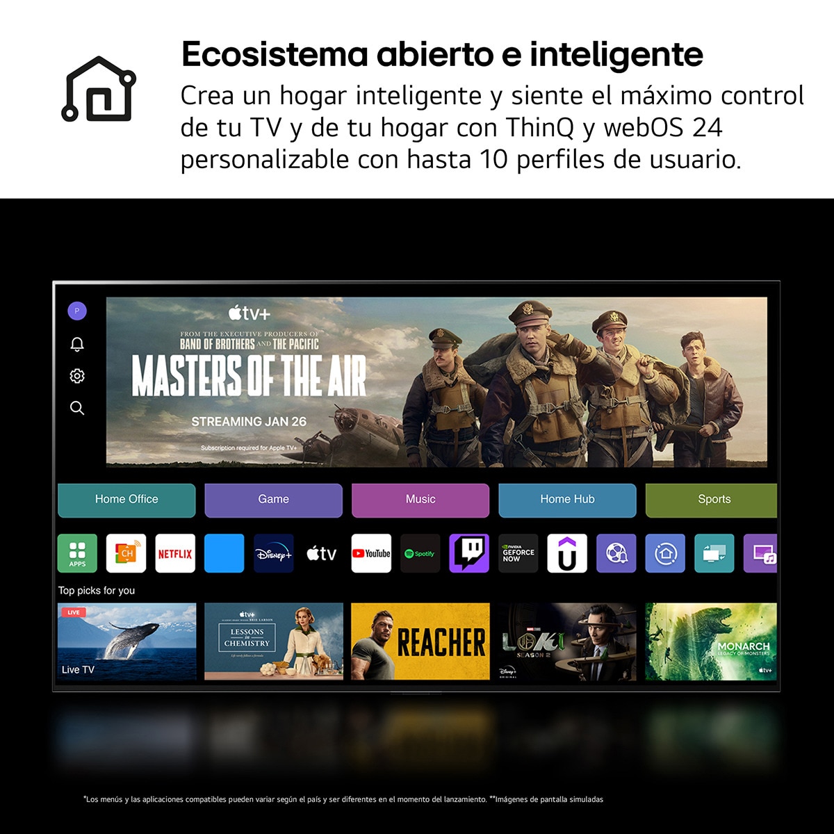 TV QNED MiniLED 189cm (75") LG 75QNED99T9B 8K con Smart TV WebOS24 Negro / Gris-12