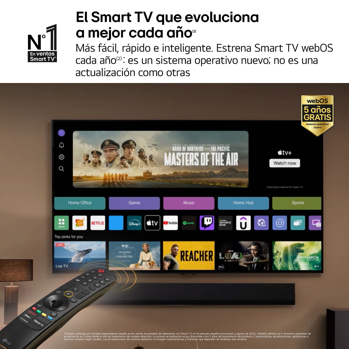 TV QNED MiniLED 189cm (75") LG 75QNED99T9B 8K con Smart TV WebOS24 Negro / Gris-7