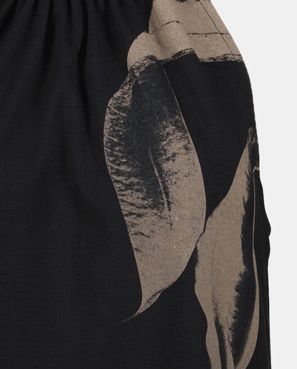 T-shirt Tipo Top Halter Preto-5