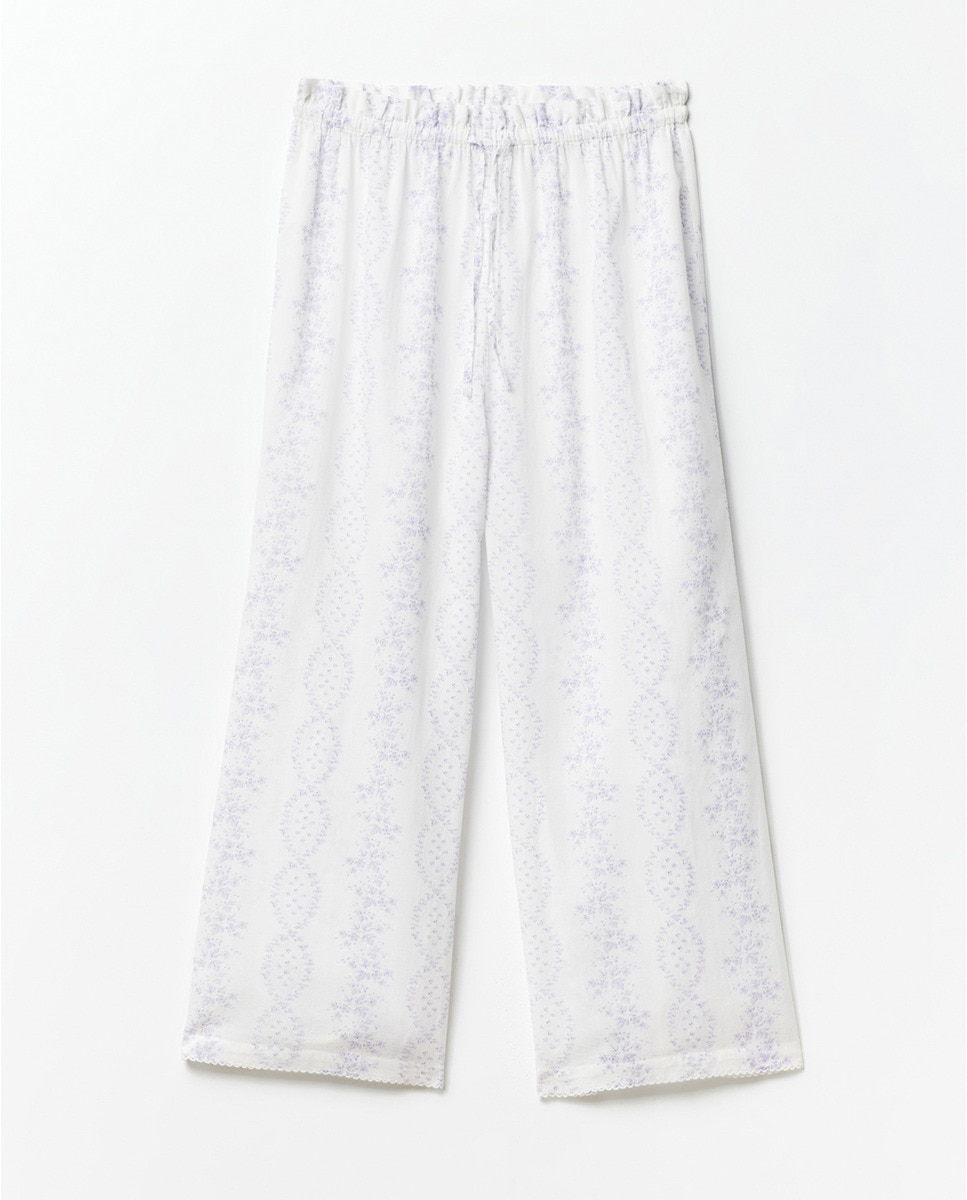 Pijama Estampado Lilás-7