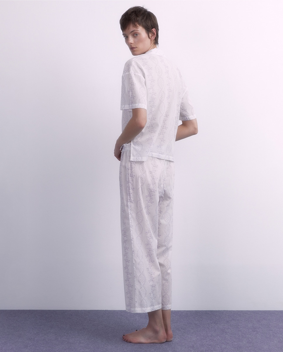 Pijama Estampado Lilás-2
