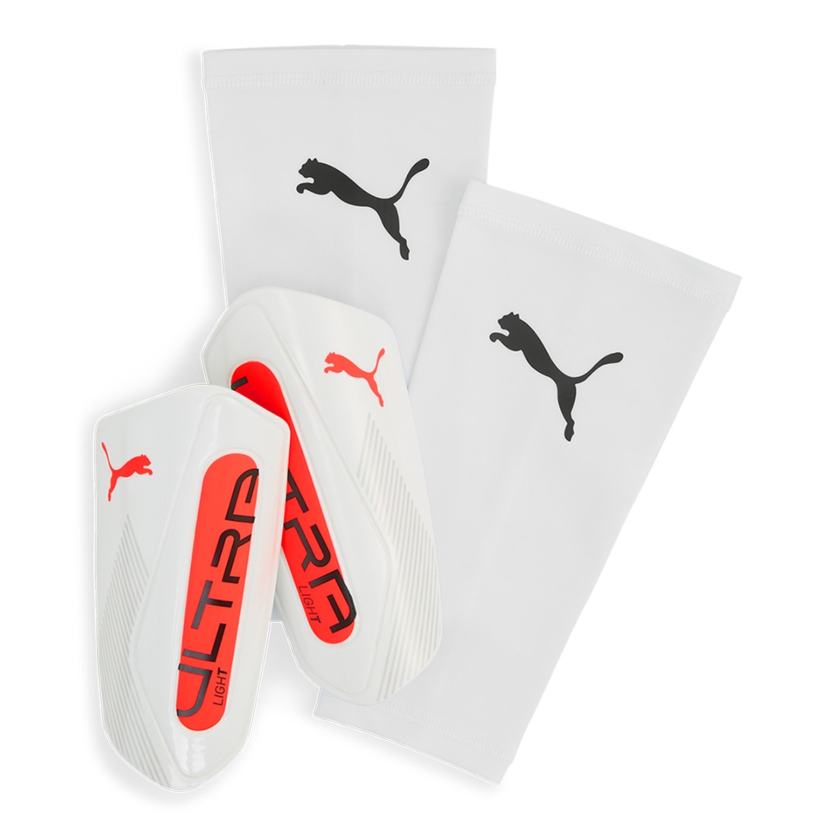 Caneleiras de Futebol Ultra Light Sleeve Branco-1