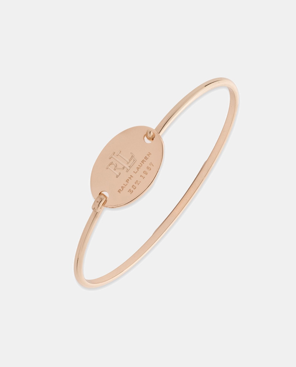 Imagen 0 de Pulsera rígida Evelyn rígida con logo Oro