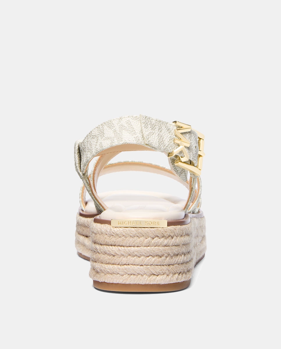 Sapatos de Juta Lynn com Plataforma de Esparto Natural-3