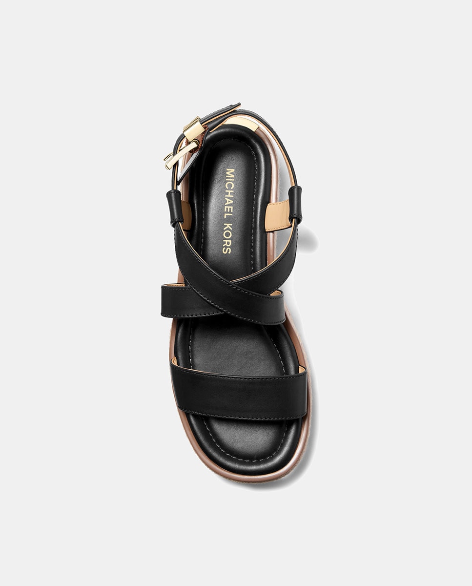 Sapatos de Juta Lynn com Plataforma de Esparto Preto-4