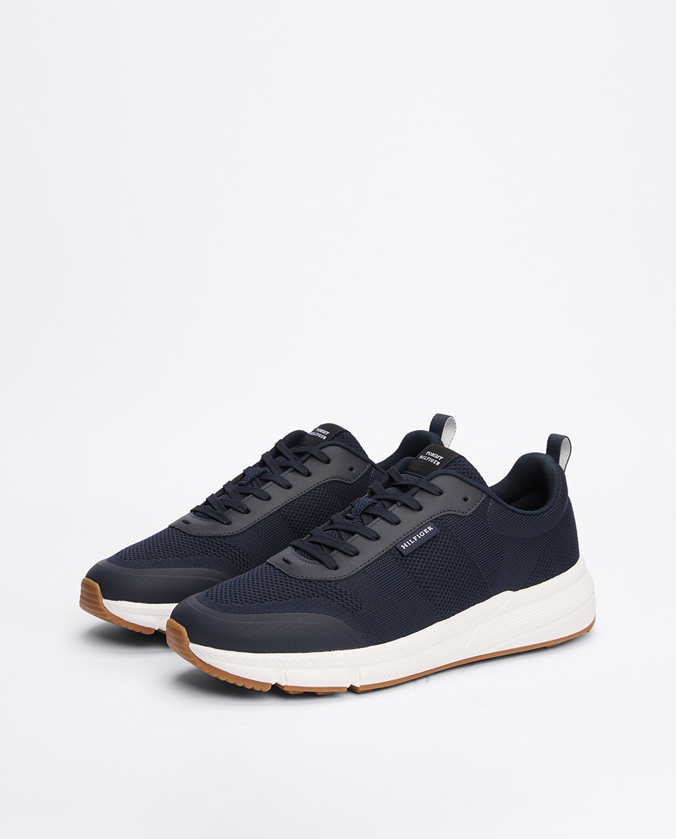 Zapatillas hombre tipo running bajas ultraligeras logo Azul marino-7