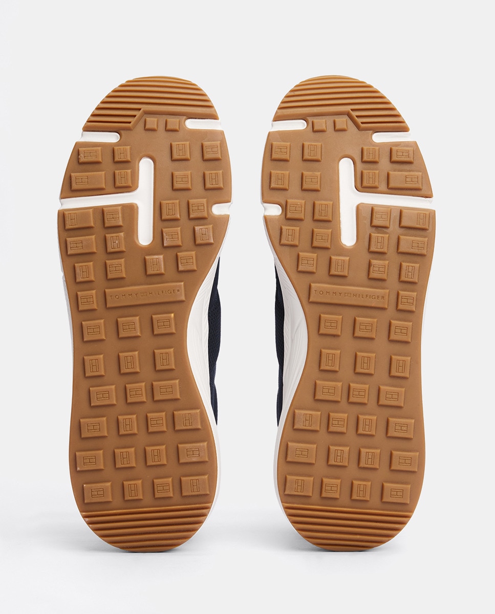 Zapatillas hombre tipo running bajas ultraligeras logo Azul marino-4