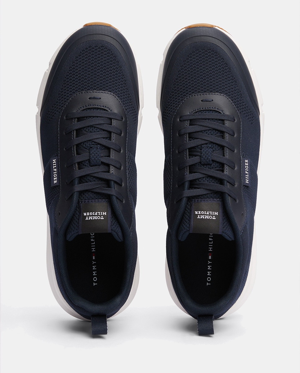 Zapatillas hombre tipo running bajas ultraligeras logo Azul marino-2