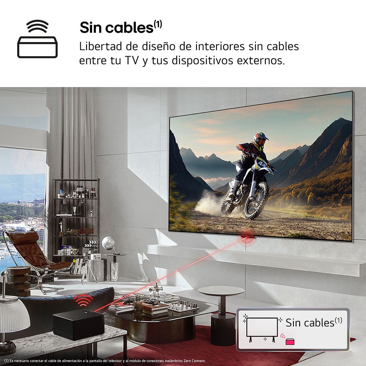 TV OLED Signature 246 cm (97") LG OLED97M49LA 4K Inalámbrico con Smart TV WebOS24 para instalar en pared con soporte incluido Negro / Plata-12