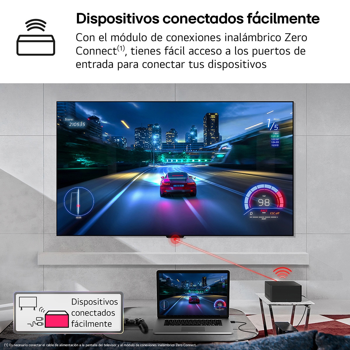 TV OLED Signature 246 cm (97") LG OLED97M49LA 4K Inalámbrico con Smart TV WebOS24 para instalar en pared con soporte incluido Negro / Plata-11