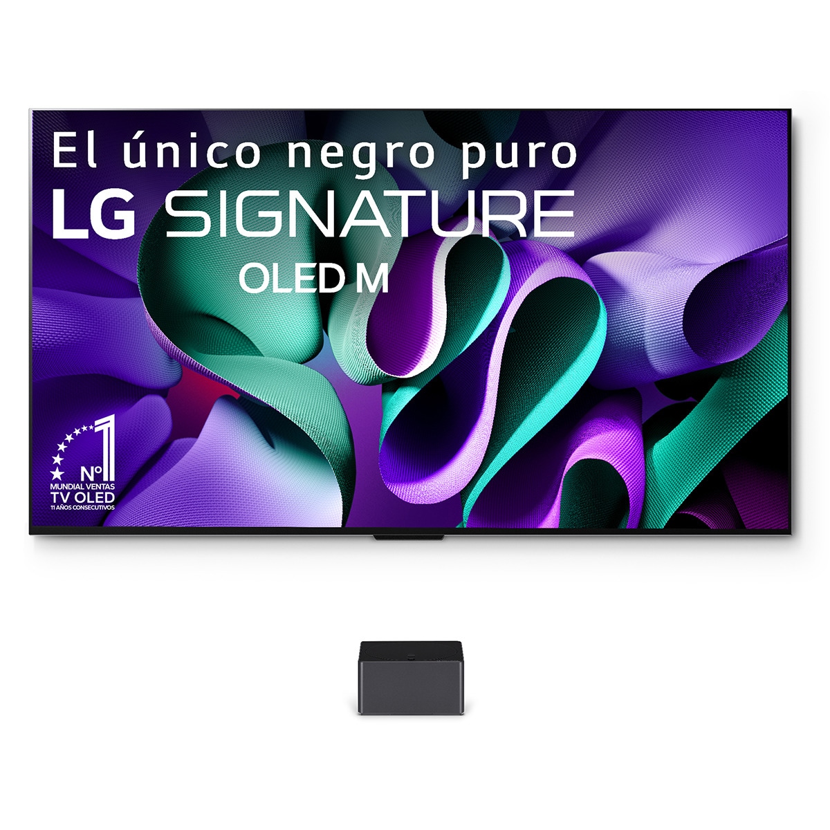 TV OLED Signature 246 cm (97") LG OLED97M49LA 4K Inalámbrico con Smart TV WebOS24 para instalar en pared con soporte incluido Negro / Plata-3