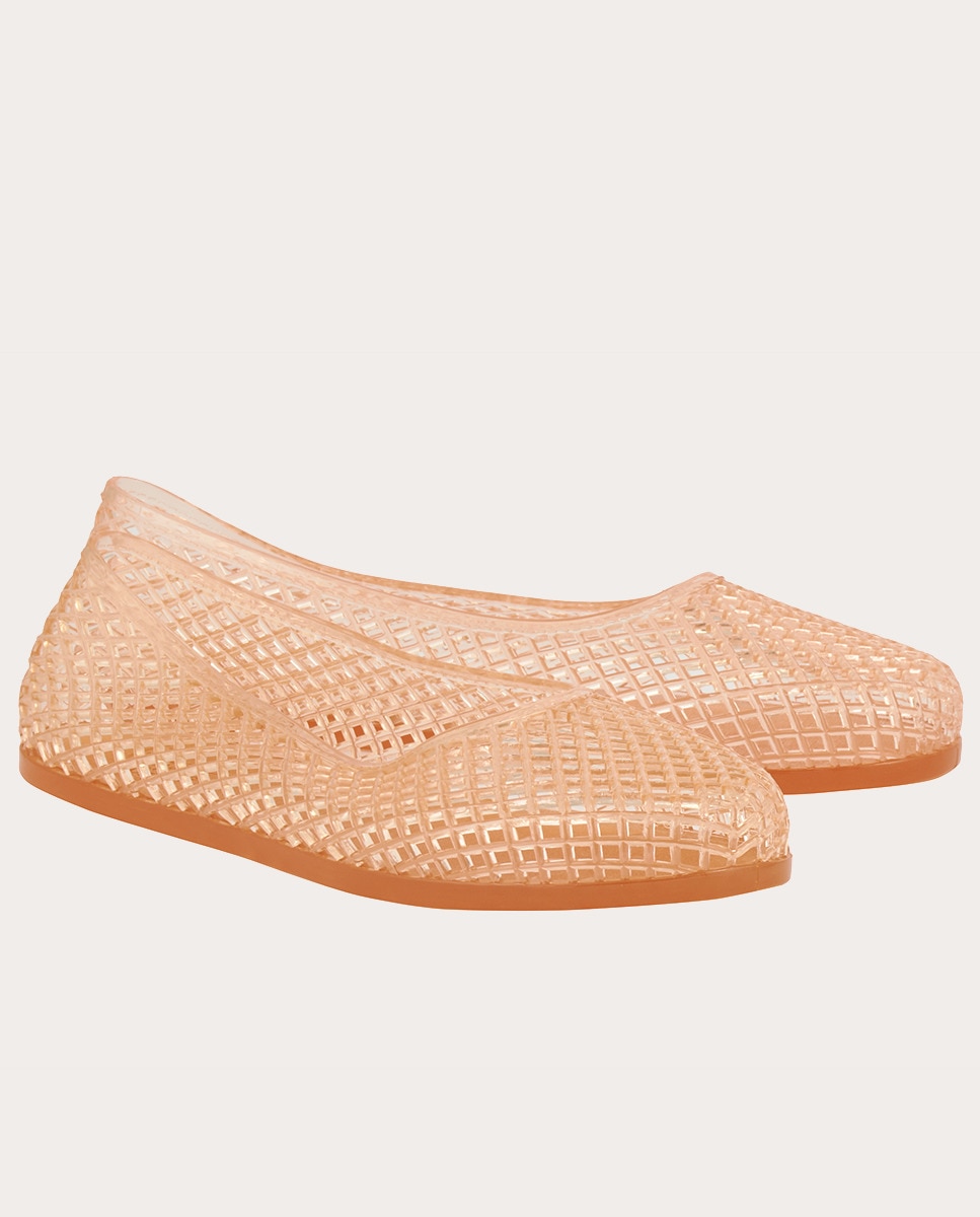 Bailarinas Iro de goma Beige-3