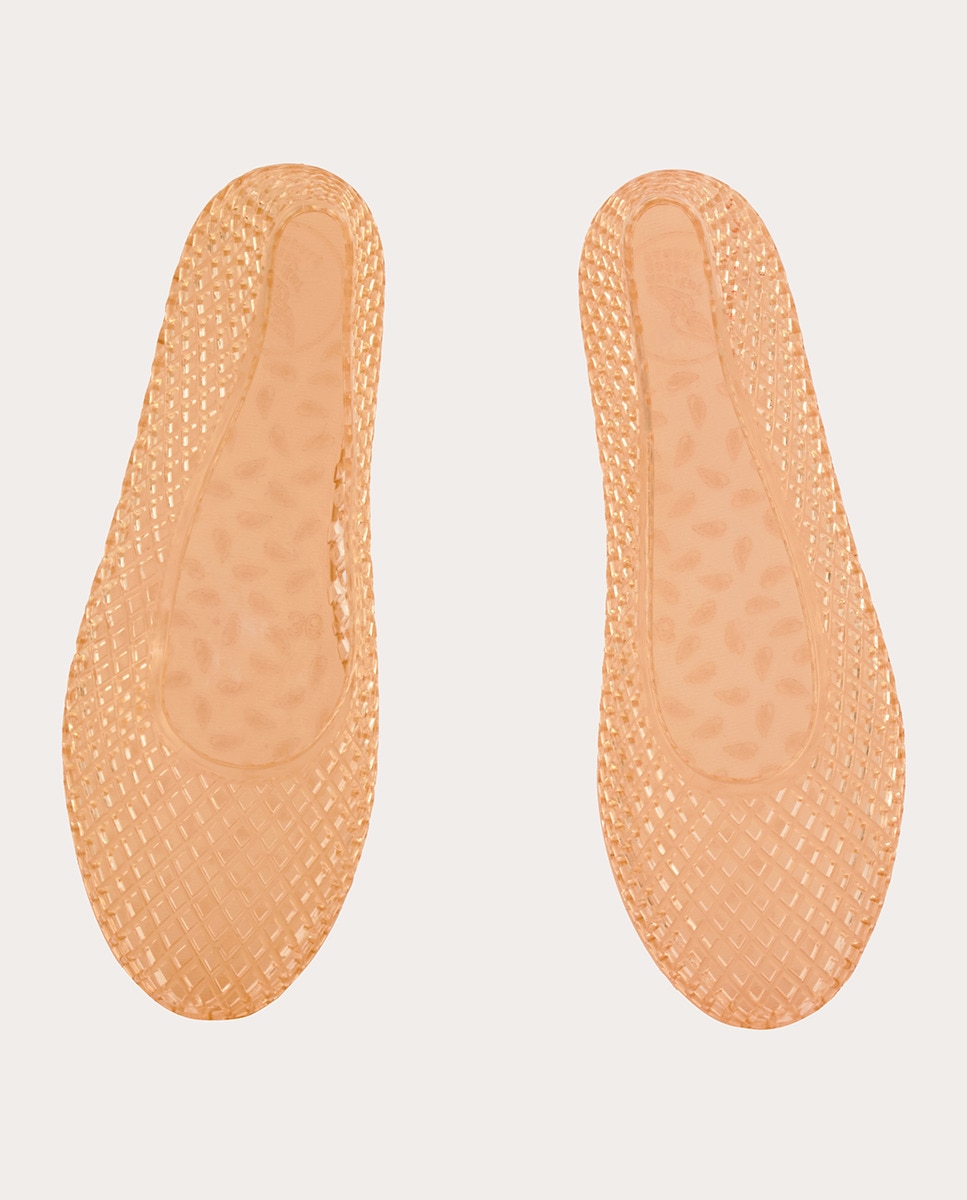 Bailarinas Iro de goma Beige-2