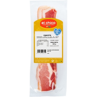 panceta baja en sal sin gluten sin lactosa taco 300 g - El Chico