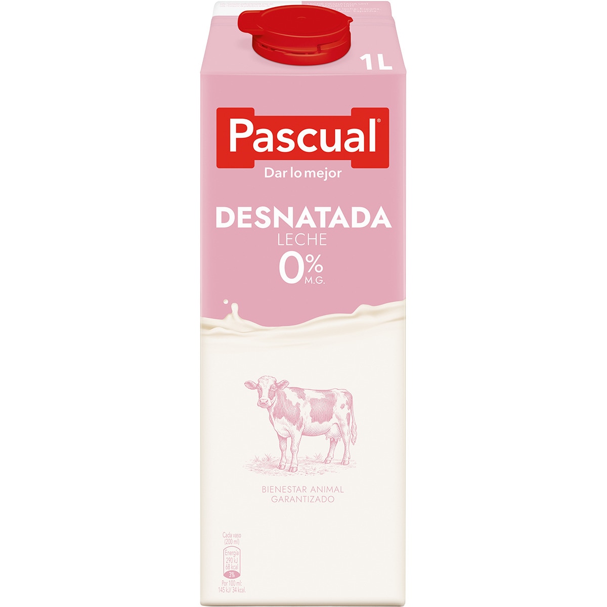 leche desnatada 0% Materia Grasa brik 1 l