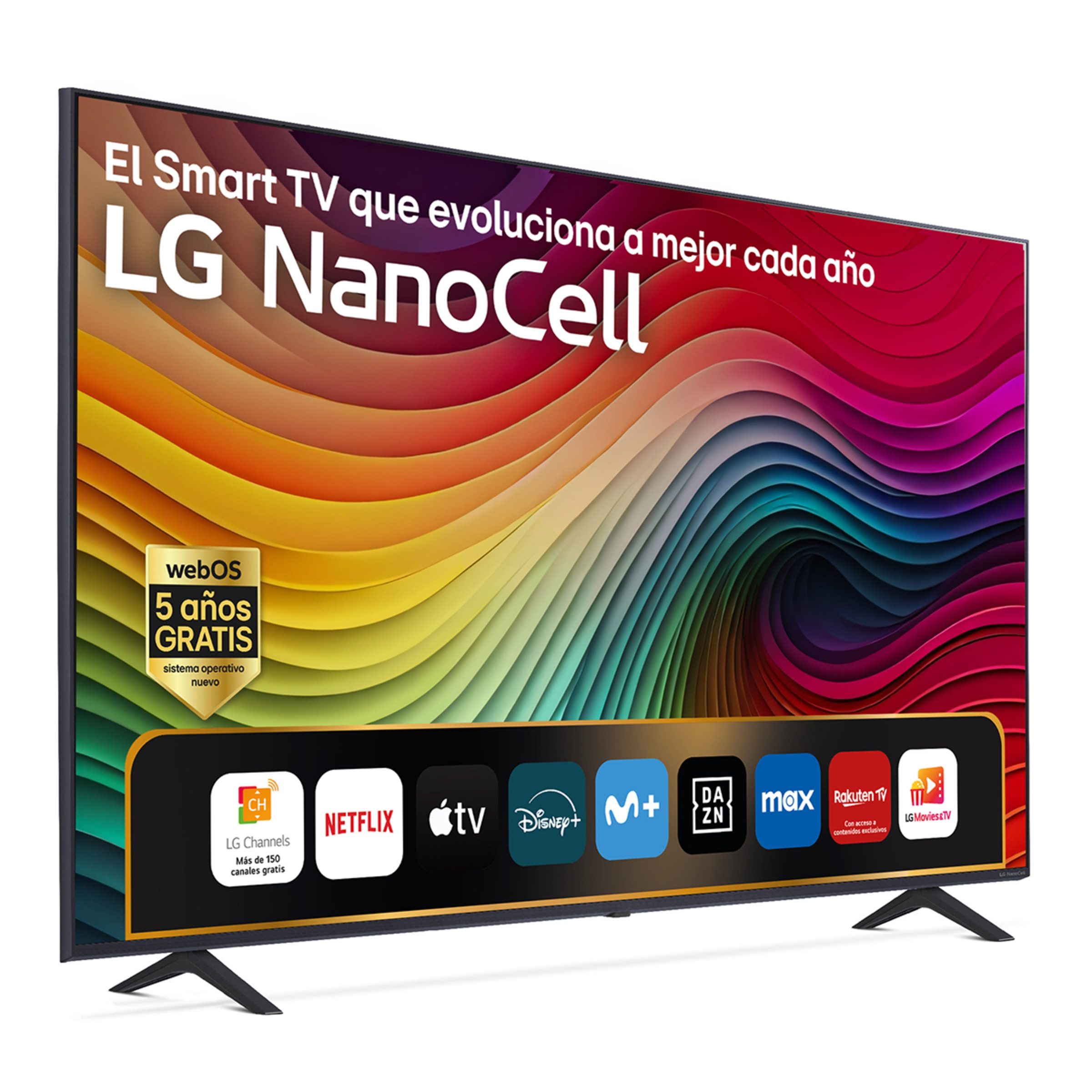 TV LED NanoCell 126cm (50") LG 50NANO81T6A 4K con Smart TV WebOS24 (Reacondicionado Grado A) Negro / Marrón-1