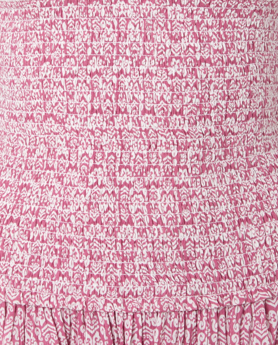 Vestido Halter Cruzado com Elásticos 282 Malva-5