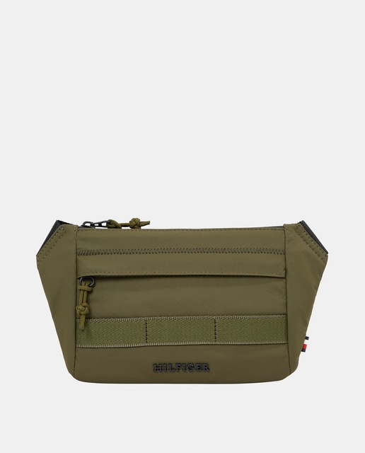 Imagem 0 de Bolsa de Cintura de Nylon Reciclado com Alça Ajustável e Bolso Exterior