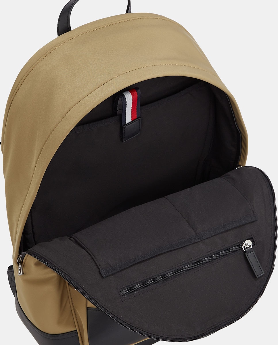 Mochila de Poliéster Reciclado com Alças Ajustáveis e Bolso Exterior Castanho-6