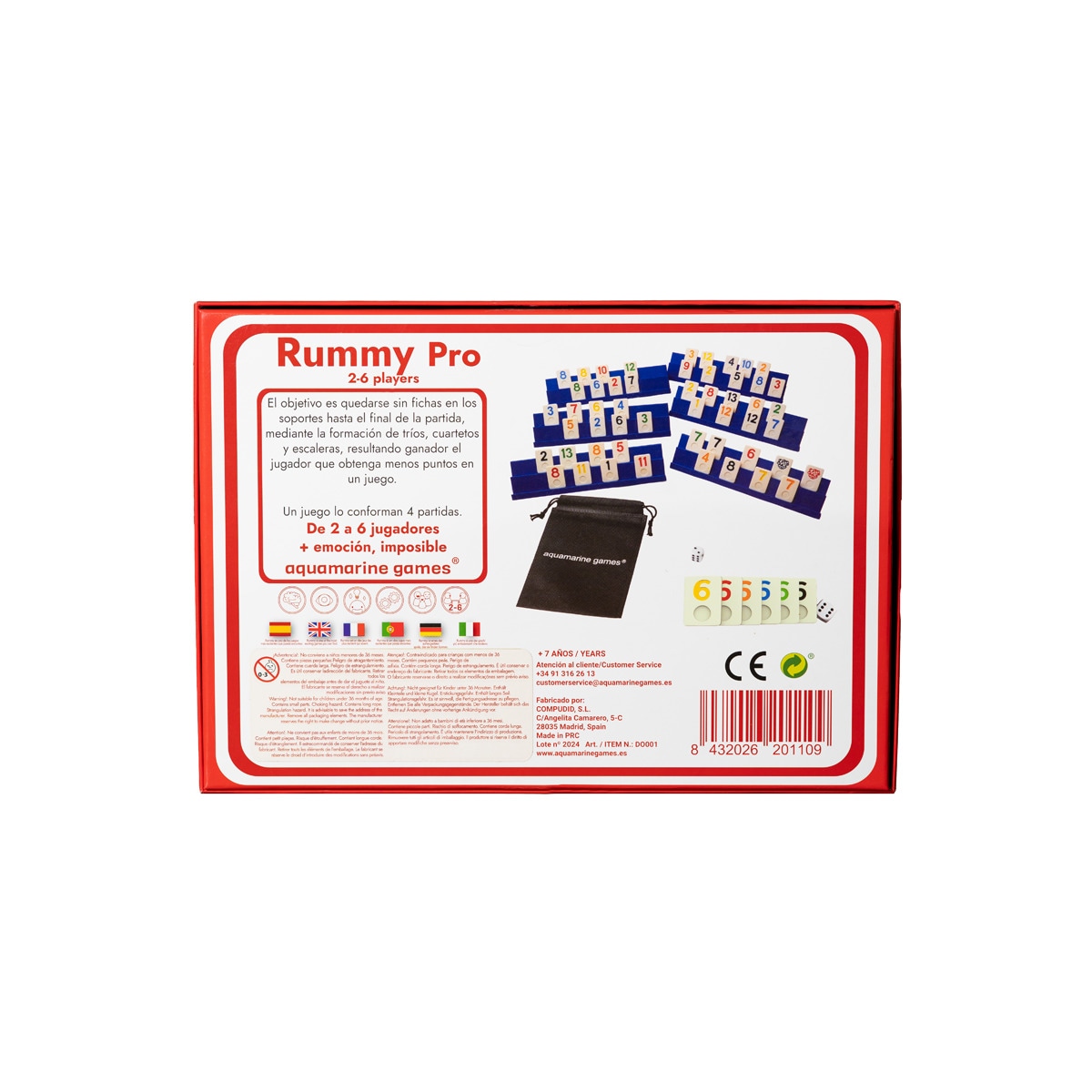 Rummy 6 jogadores Aquamarine 7