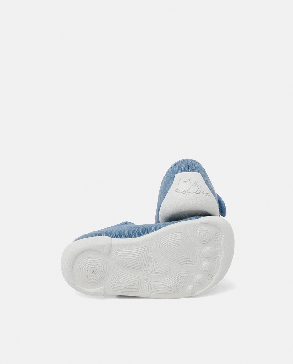 Sapatos de Presilha Barefoot com Tira Aderente Pisamonas Azul-2