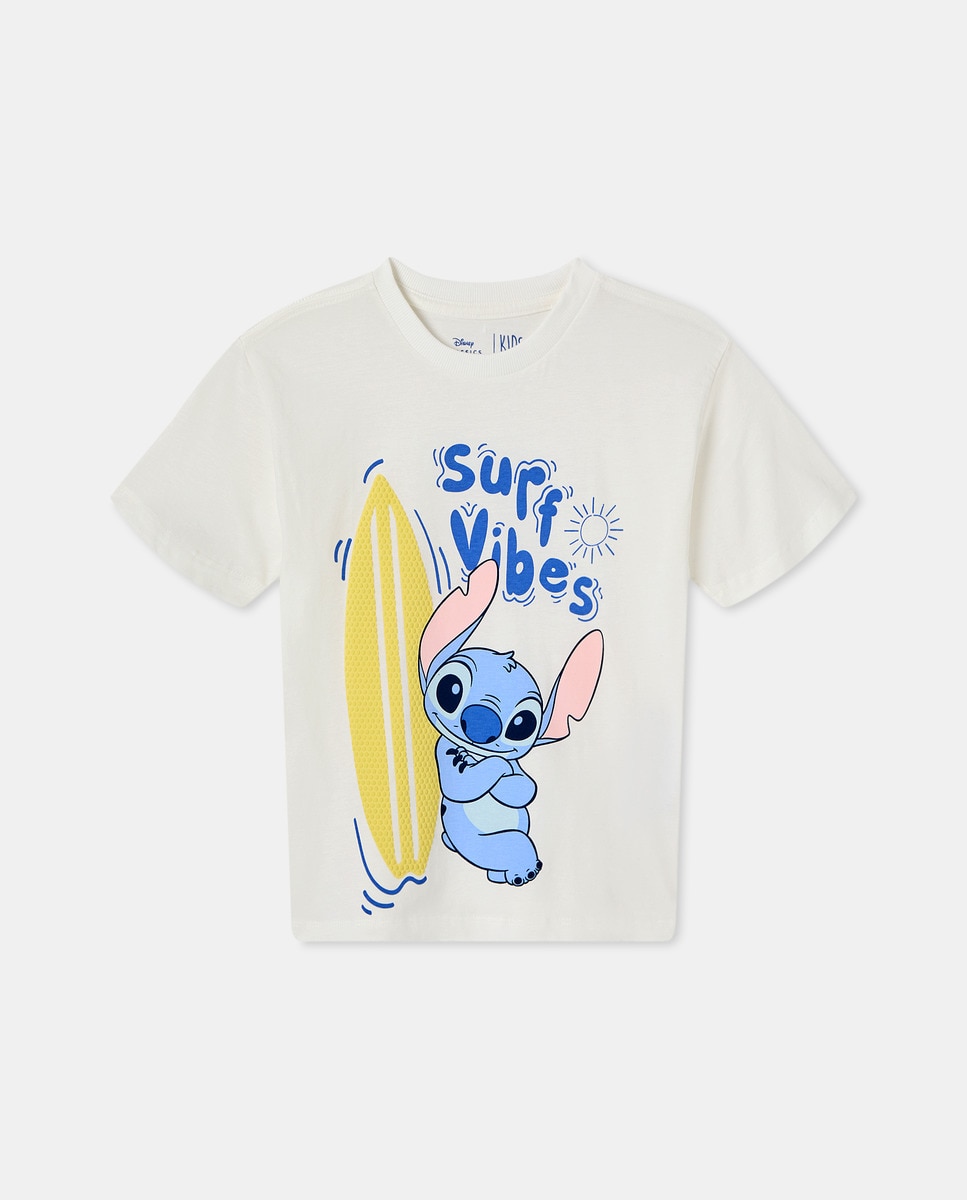 T-shirt Stitch Branco-5