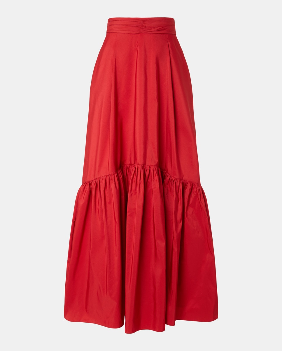 Saia Comprida Lisa 600 Vermelho-4