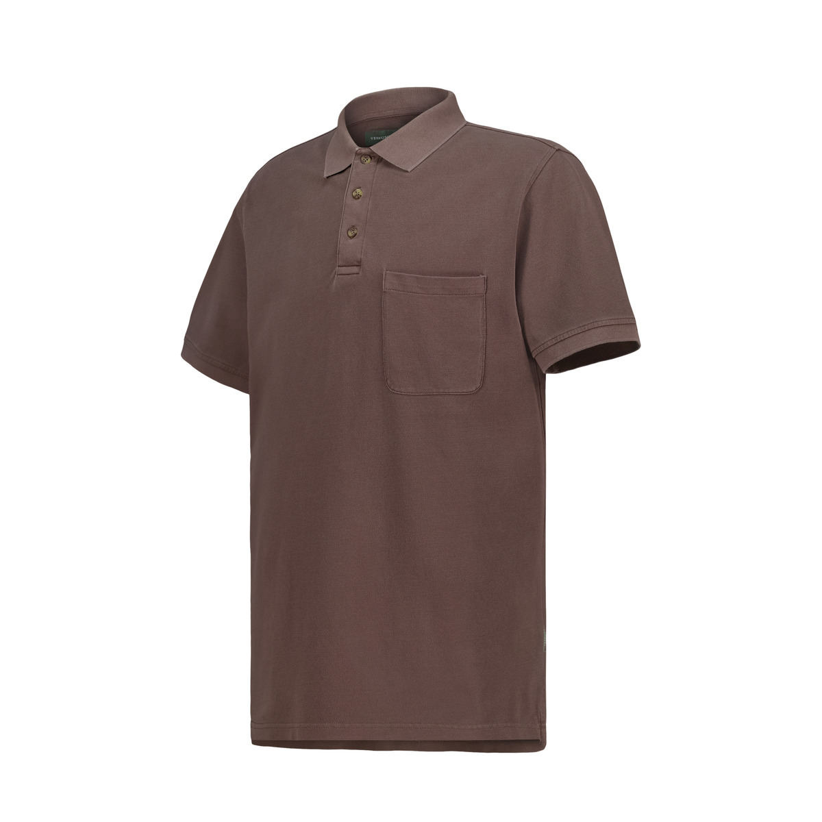 Polo de homem Castanho-4