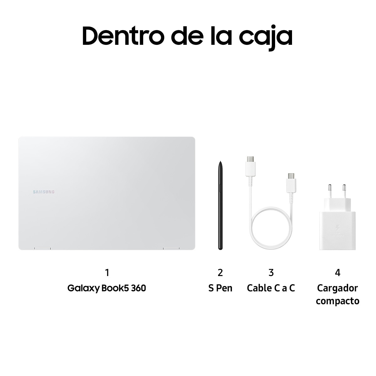 Convertible 2 en 1 Samsung Galaxy Book5 360 con S Pen, Intel Core Ultra 7-256V, 16GB, 1TB SSD, Intel Arc 140V 8GB, 15,6", W11 Gris Grafito-7