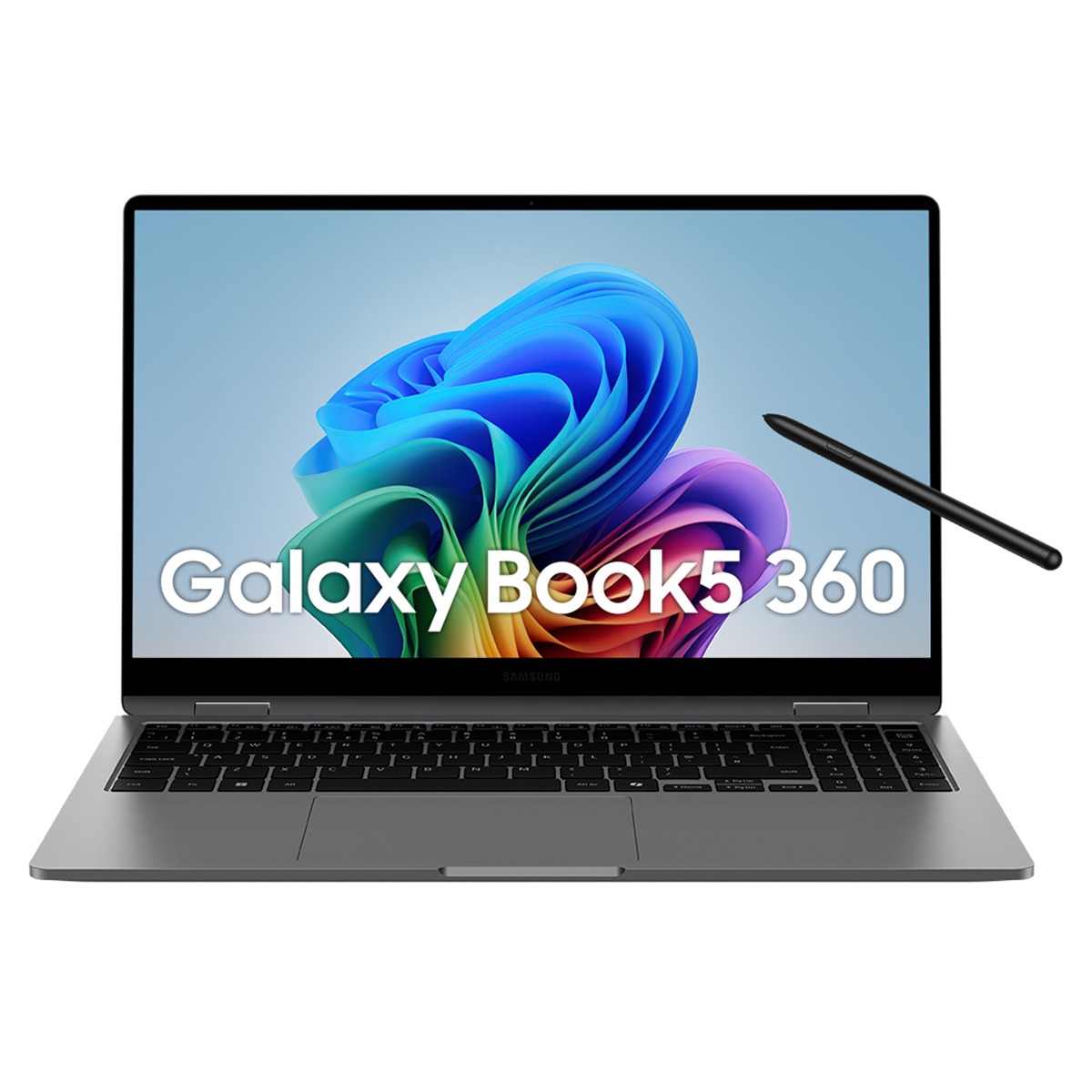 Convertible 2 en 1 Samsung Galaxy Book5 360 con S Pen, Intel Core Ultra 7-256V, 16GB, 1TB SSD, Intel Arc 140V 8GB, 15,6", W11 Gris Grafito-1