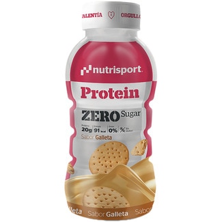 Protein Zero batido proteico sabor galleta sin gluten y zero azúcar envase 330 ml - Nutrisport