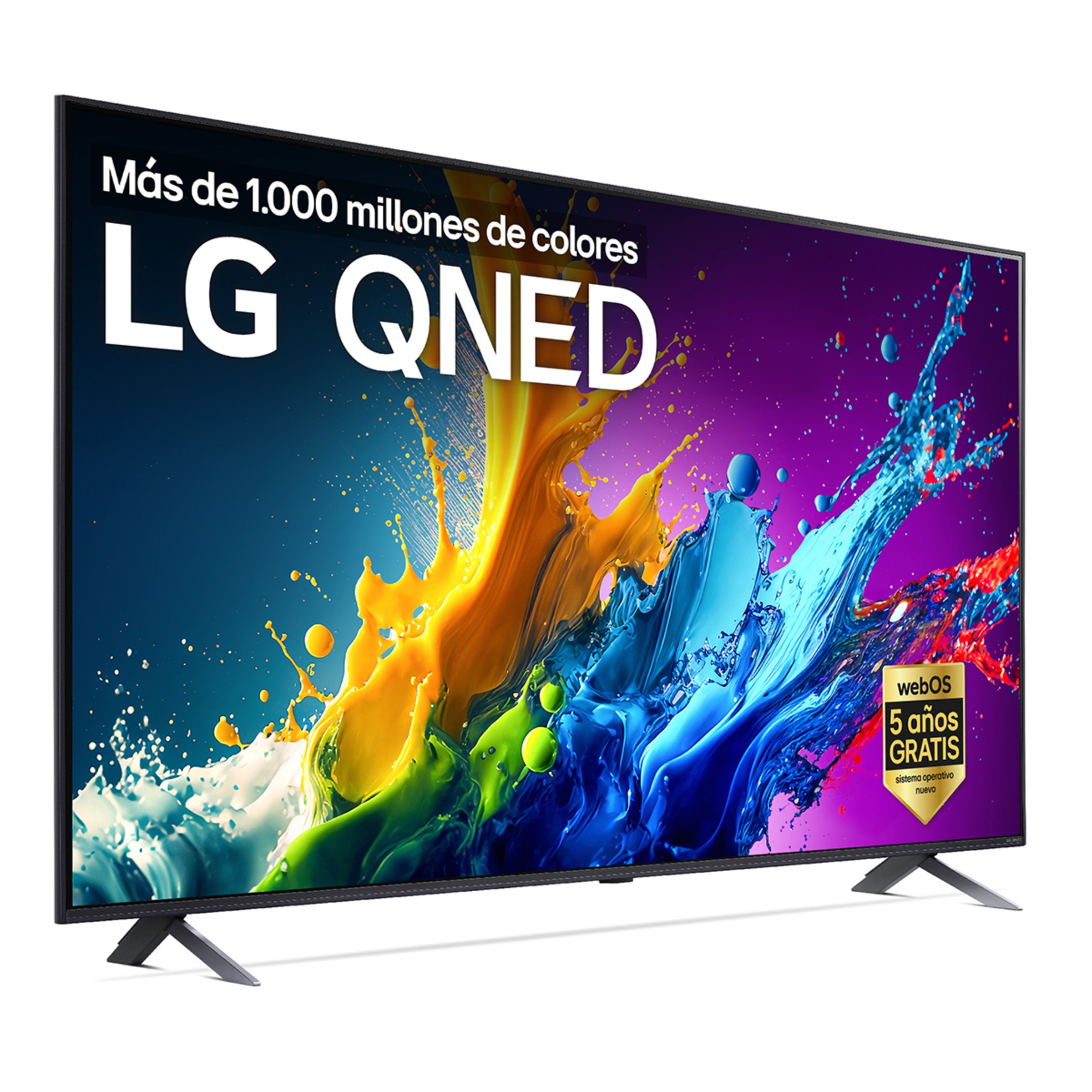 TV QNED 164cm (65") LG 65QNED80T6A 4K con Smart TV WebOS24 (Reacondicionado Grado A) Negro / Azul-1