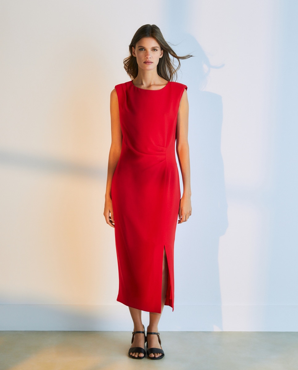Vestido sem Mangas 600 Vermelho-1