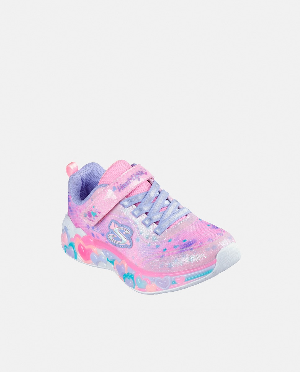 Sapatilhas com Luzes Rosa-claro-1