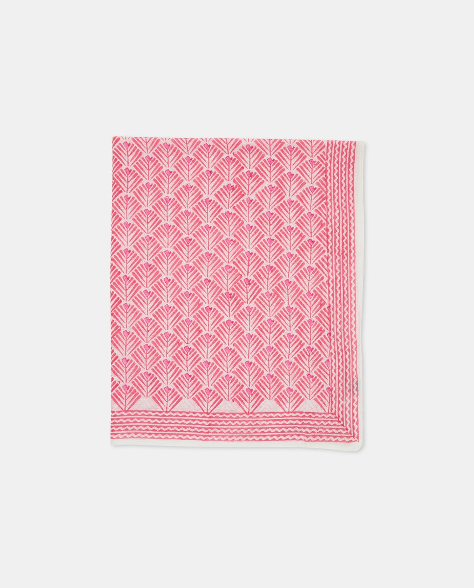 Páreo em Algodão Ecológico Rosa-1