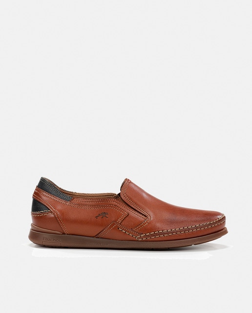 Imagen 0 de Zapatos de hombre en piel sin cordones