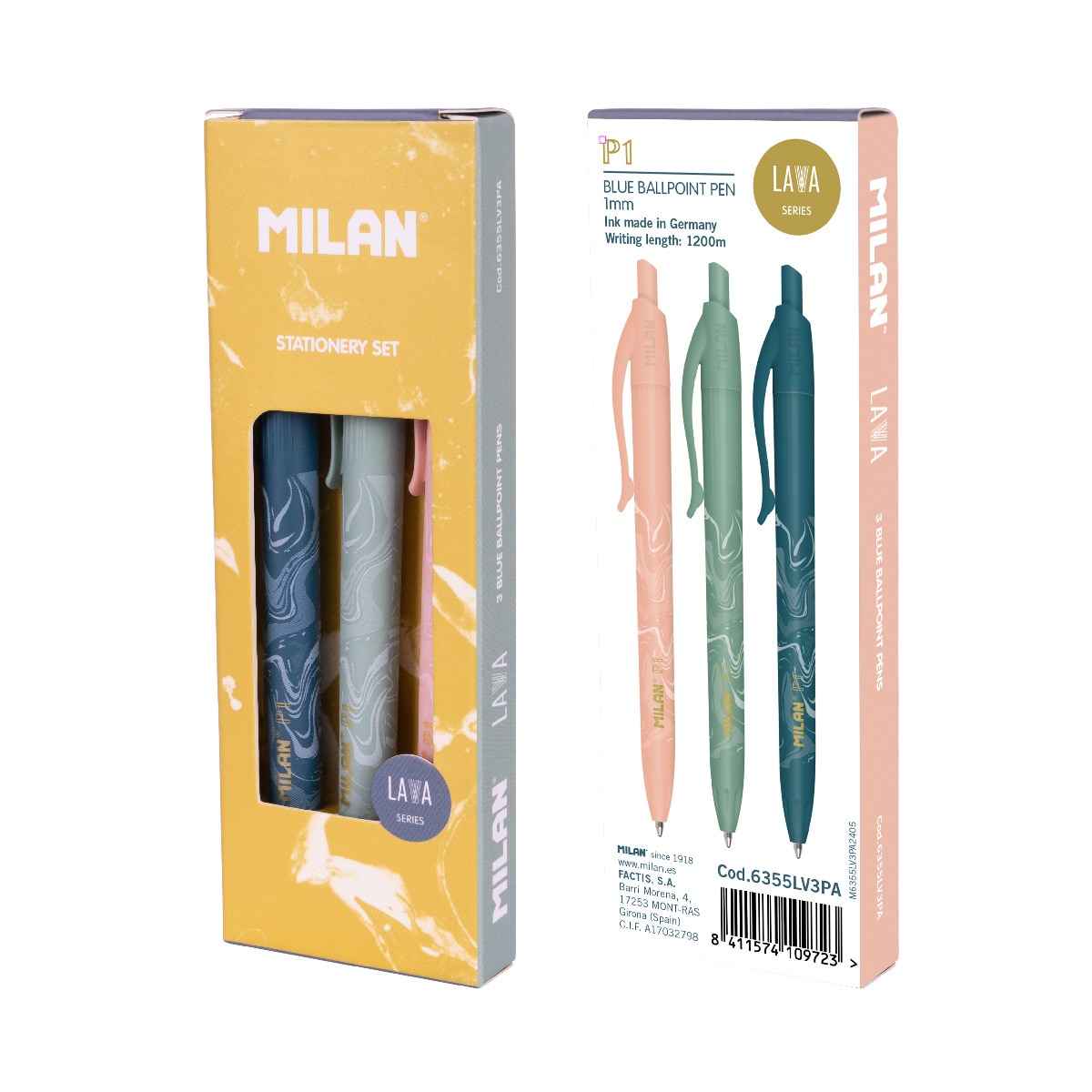 Caja regalo MILAN serie Lava, colores surtidos Multicolor-2