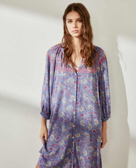 Imagen 0 de Vestido estampado bordado