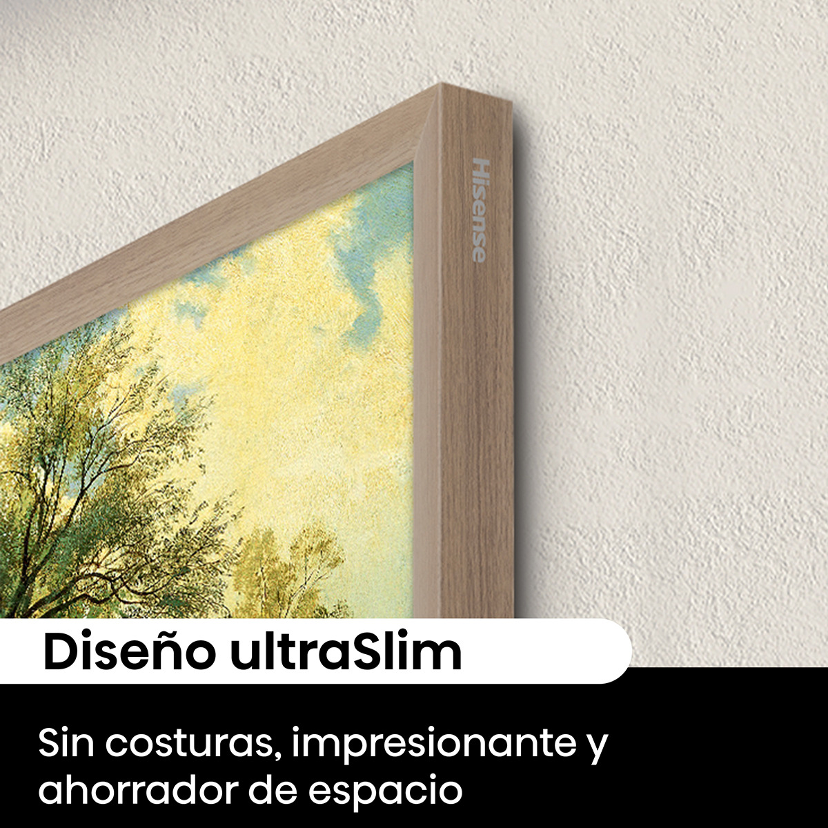 TV QLED 139cm (55") Hisense 55S7NQ Canvas, UHD 4K Smart TV con IA, soporte pared incluido Teca-6