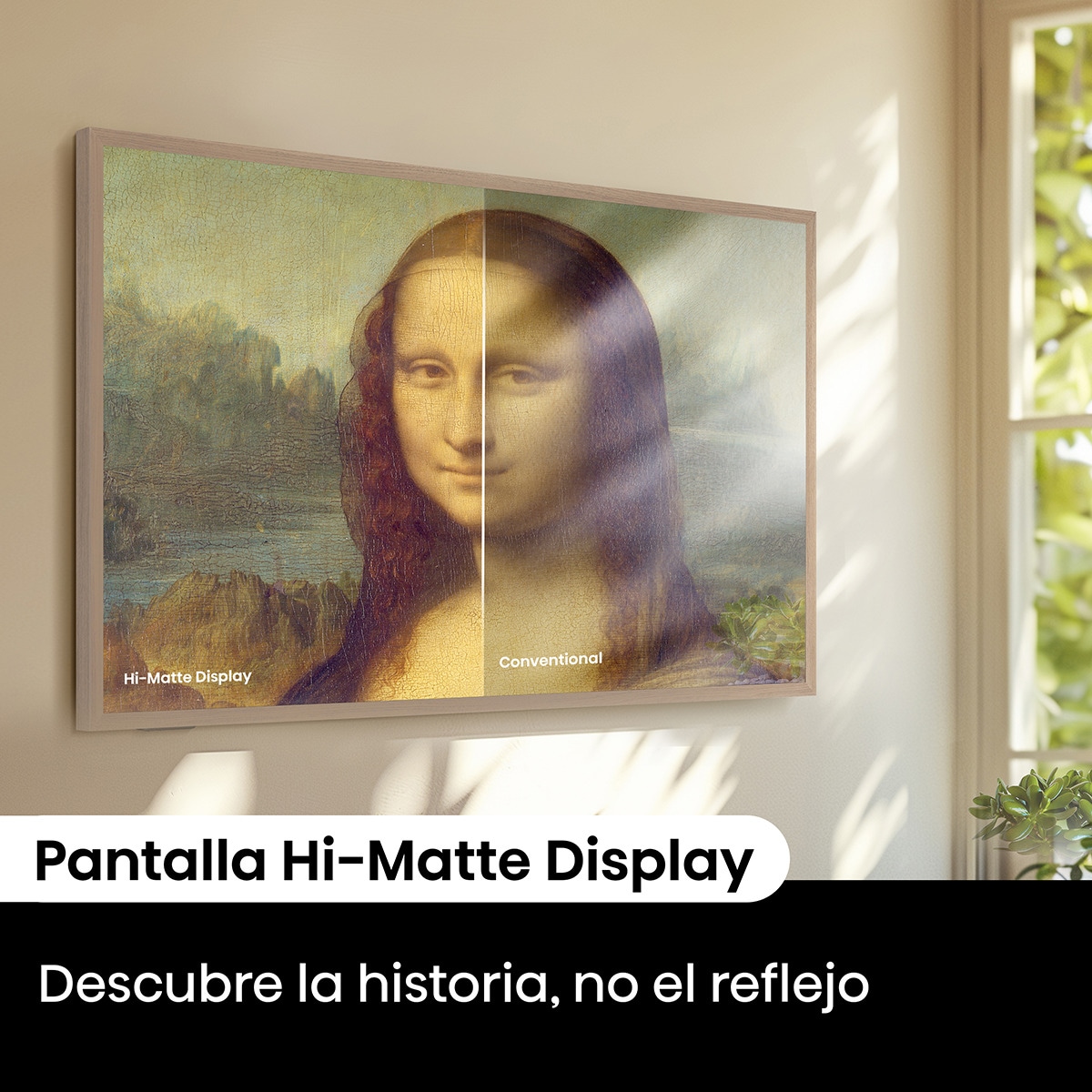 TV QLED 139cm (55") Hisense 55S7NQ Canvas, UHD 4K Smart TV con IA, soporte pared incluido Teca-4