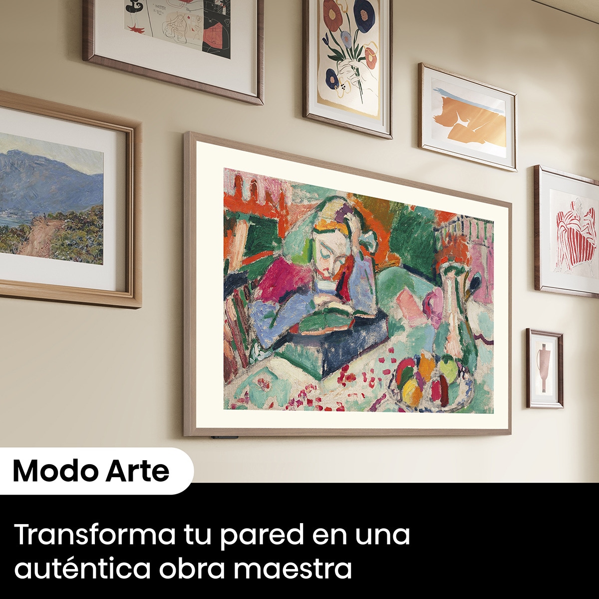 TV QLED 139cm (55") Hisense 55S7NQ Canvas, UHD 4K Smart TV con IA, soporte pared incluido Teca-3