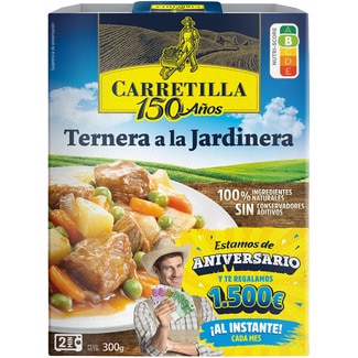 ternera a la jardinera envase 275 g - Carretilla