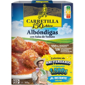 albóndigas con salsa de tomate envase 300 g - Carretilla