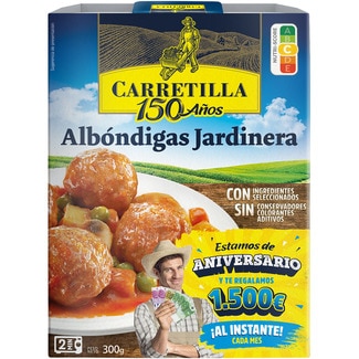 albóndigas a la jardinera envase 300 g - Carretilla
