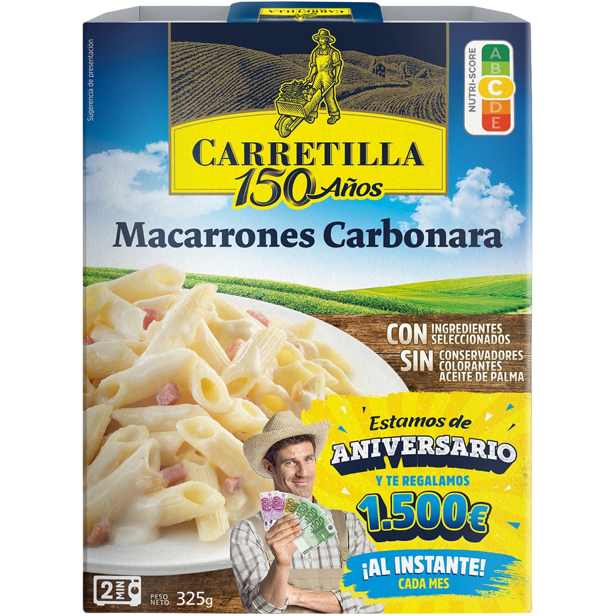 macarrones carbonara envase 325 g