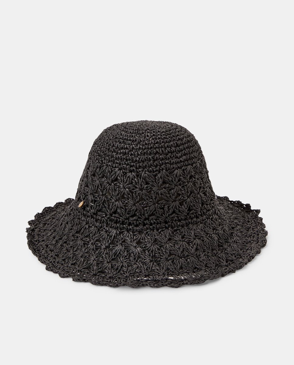 Chapéu de crochet Preto-1