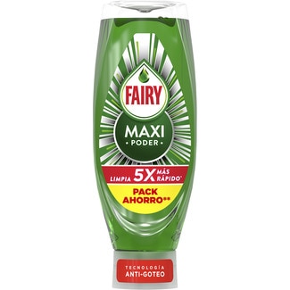 lavavajillas a mano concentrado Maxi Poder tecnología anti-goteo botella 730 ml - Fairy