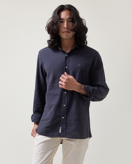 Imagen 0 de Camisa de hombre de manga larga slim fit