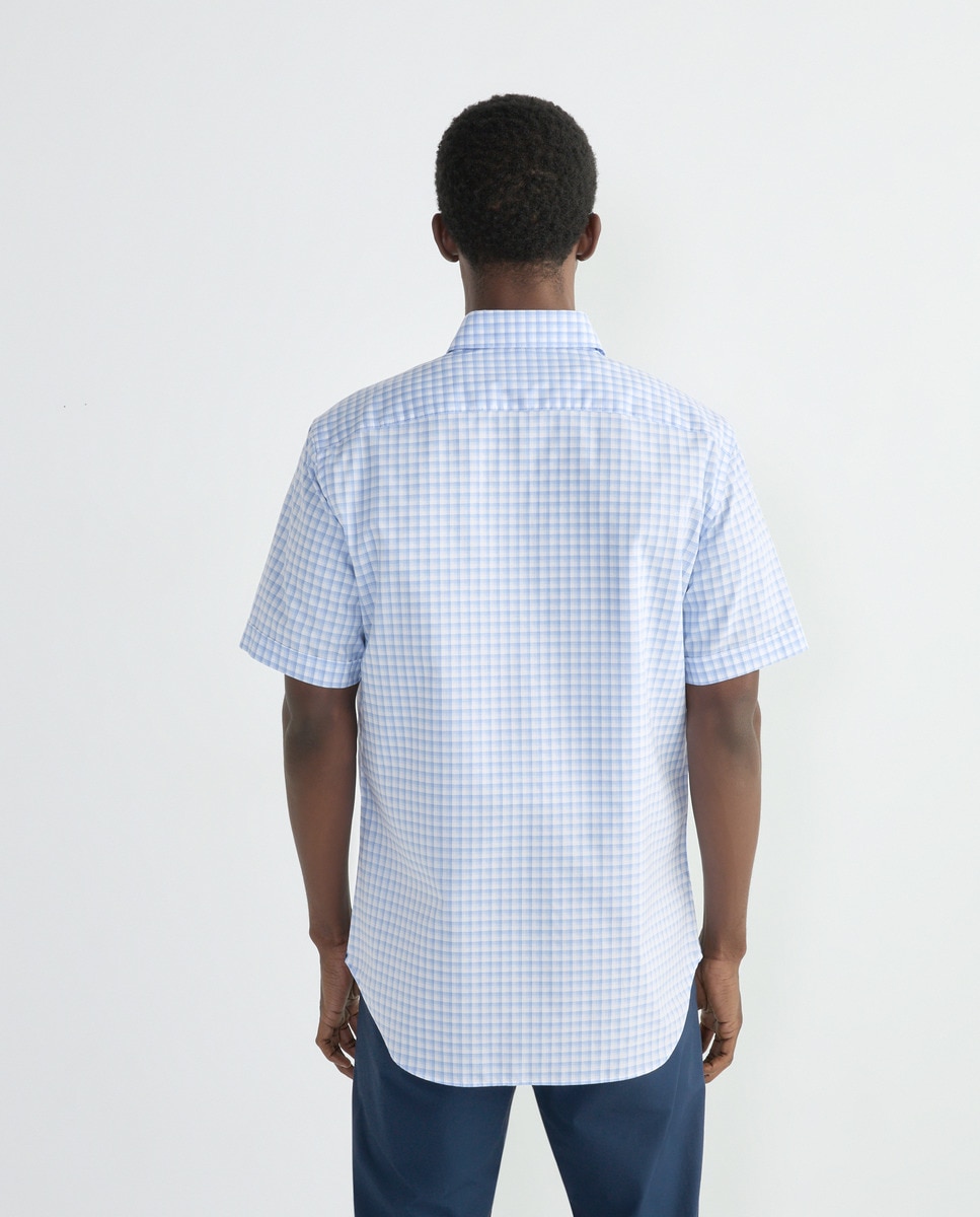 Camisa Non Iron Azul-3